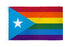 Puerto Rico (Rainbow) Flag 3x5ft Poly - Flags Importer