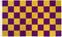 Purple & Gold Checkered Flag 3x5ft Poly - Flags Importer