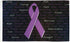 Purple Ribbon (Inscriptions) Flag 3x5ft Poly - Flags Importer