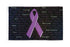 Purple Ribbon (Inscriptions) Flag 3x5ft Poly - Flags Importer