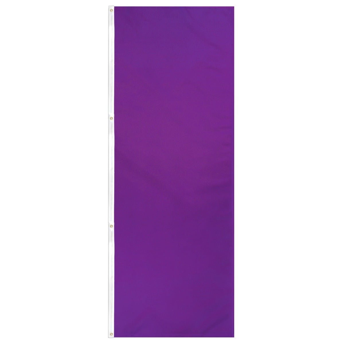 Purple Solid Color 3x8ft DuraFlag Banner - Flags Importer