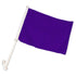 Purple Solid Color Double - Sided Car Flag - Flags Importer