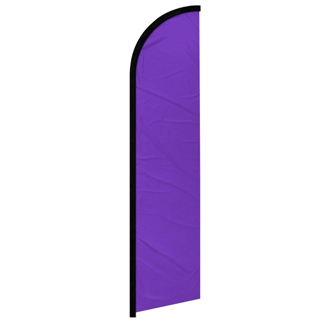 Purple Solid Color Windless Banner Flag - Flags Importer