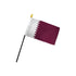 Qatar 4x6in Stick Flag - Flags Importer