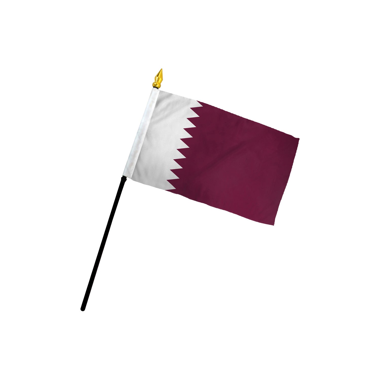 Qatar 4x6in Stick Flag - Flags Importer