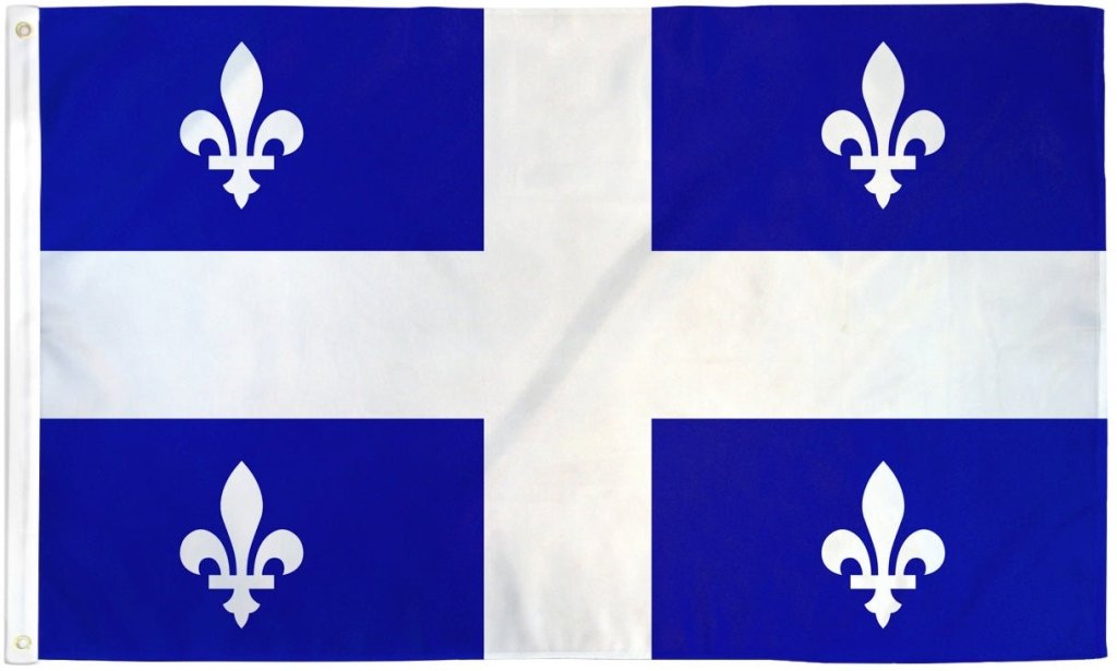 Quebec Flag 3x5ft Poly - Flags Importer