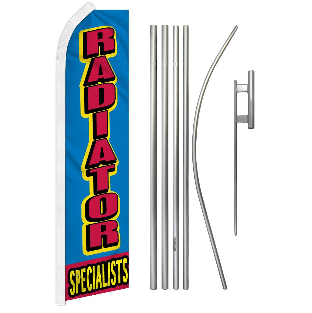 Radiator Specialists Super Flag & Pole Kit - Flags Importer