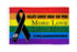 Rainbow (Black Ribbon) Flag 3x5ft Poly - Flags Importer