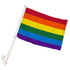 Rainbow Double - Sided Car Flag - Flags Importer