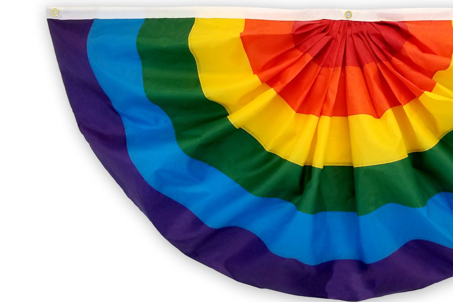 Rainbow Embroidered Bunting Flag 3x1.5ft - Flags Importer