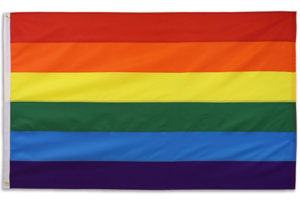 Rainbow Embroidered Flag 3x5ft - Flags Importer