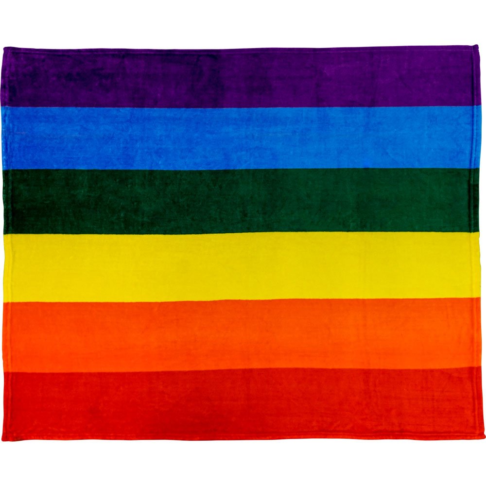 Rainbow Soft Plush 50x60in Blanket - Flags Importer