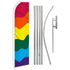 Rainbow Super Flag & Pole Kit - Flags Importer