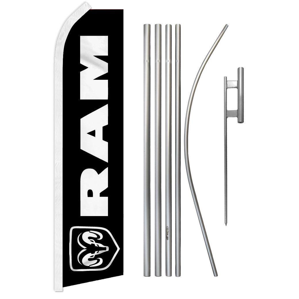 Ram Super Flag & Pole Kit - Flags Importer