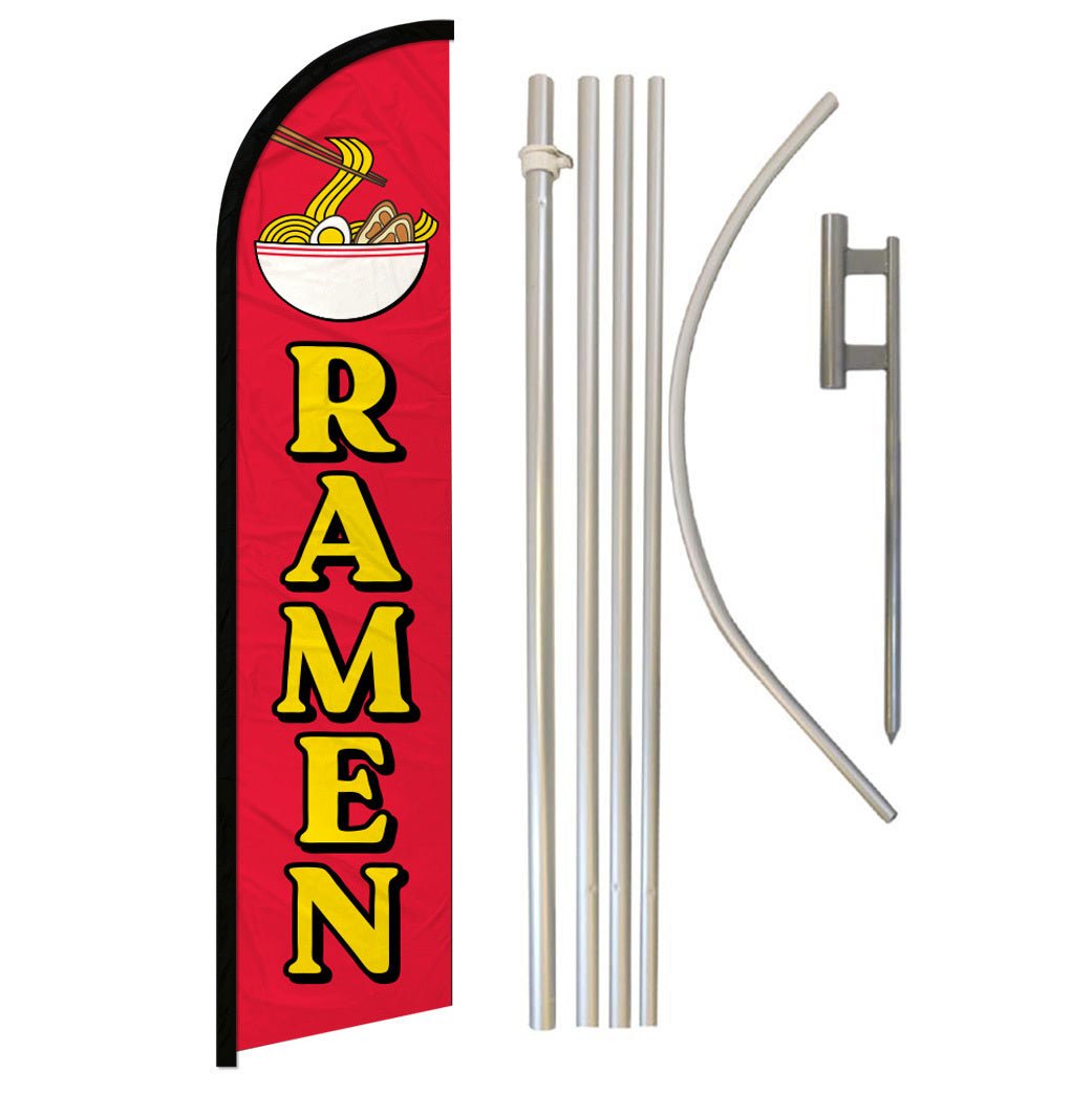 Ramen Windless Banner Flag & Pole Kit - Flags Importer