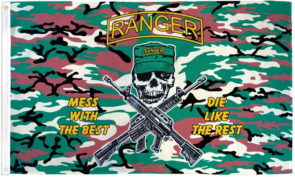 Ranger (Camo) Flag 3x5ft Poly - Flags Importer