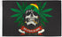 Rasta Skull Flag 3x5ft Poly - Flags Importer