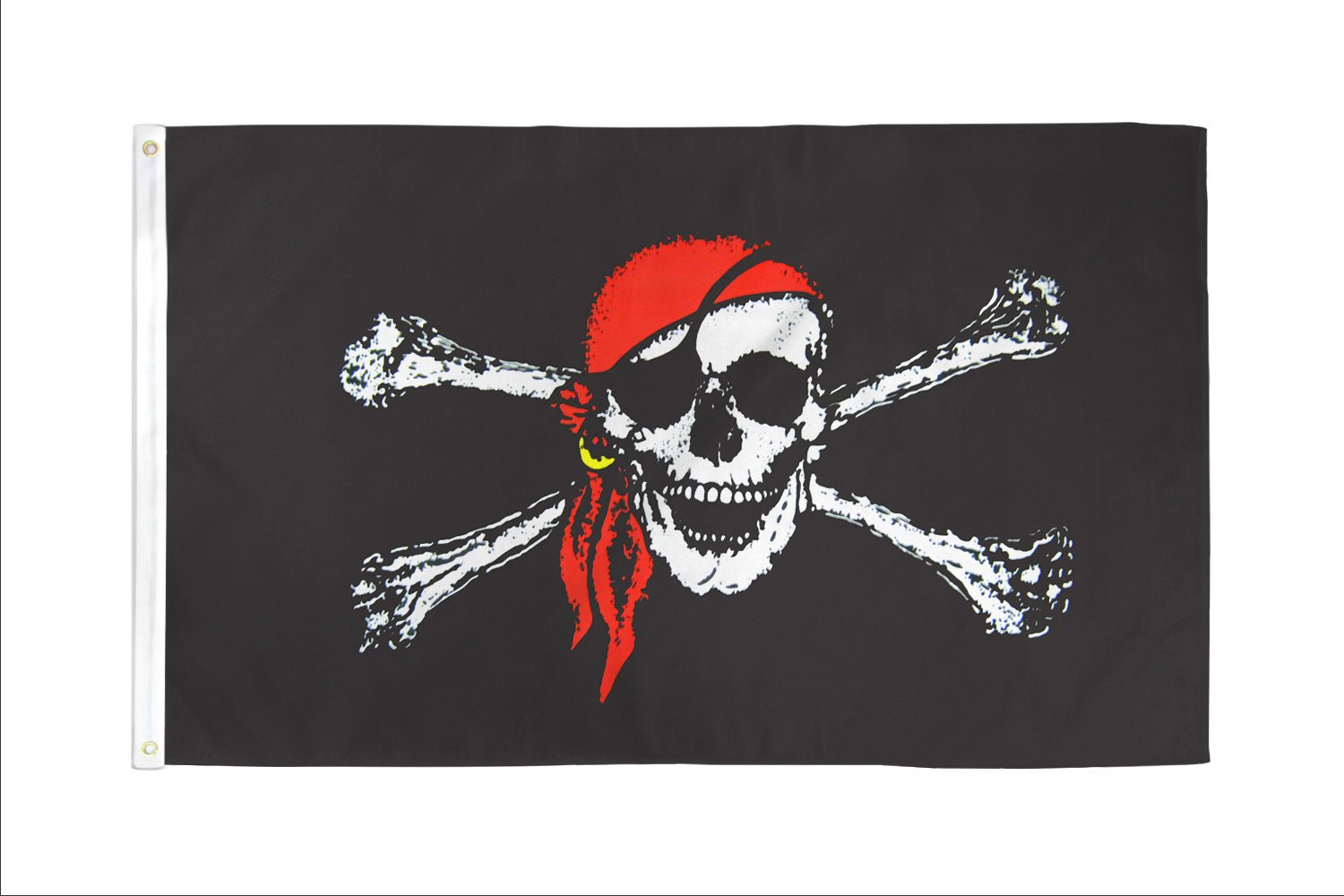 Red Bandana Jolly Roger 3x5ft DuraFlag - Flags Importer