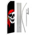 Red Bandana Jolly Roger Super Flag & Pole Kit - Flags Importer