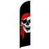 Red Bandana Jolly Roger Windless Banner Flag - Flags Importer