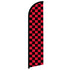 Red & Black Checkered Windless Banner Flag - Flags Importer