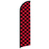 Red & Black Checkered Windless Banner Flag - Flags Importer