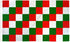 Red, Green & White Checkered Flag 3x5ft Poly - Flags Importer