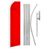 Red Solid Color Super Flag & Pole Kit - Flags Importer