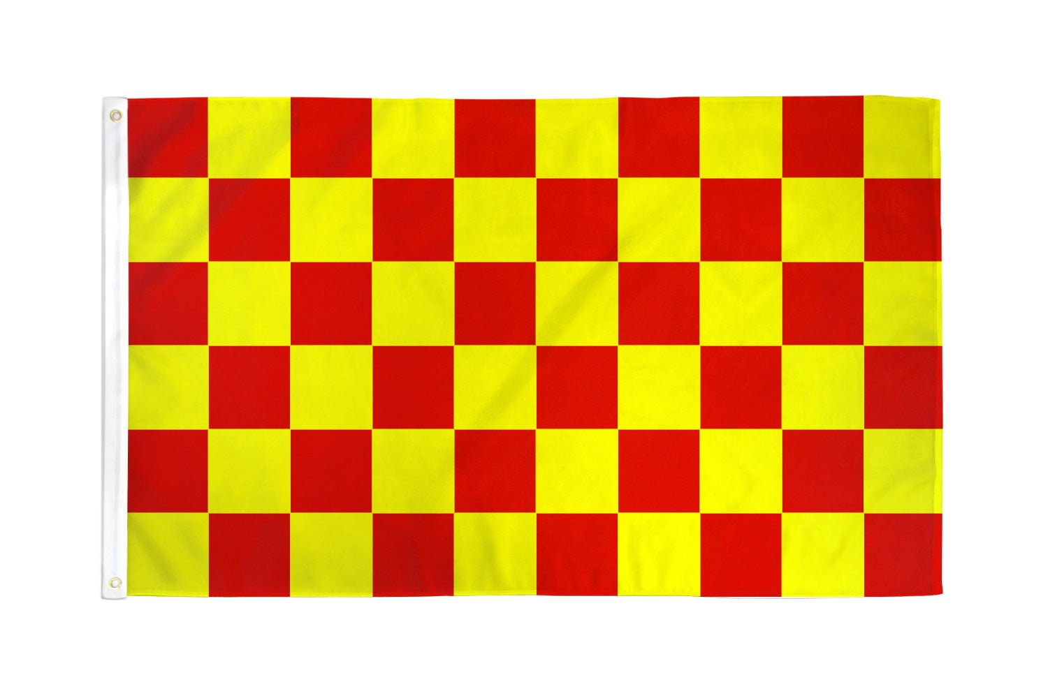 Red & Yellow Checkered Flag 3x5ft Poly - Flags Importer