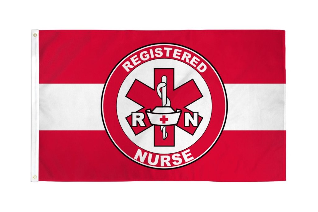 Registered Nurse Flag 3x5ft Poly - Flags Importer