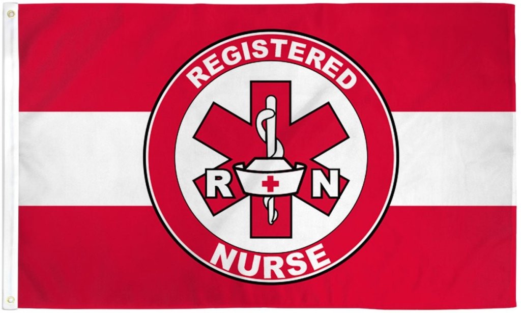 Registered Nurse Flag 3x5ft Poly - Flags Importer