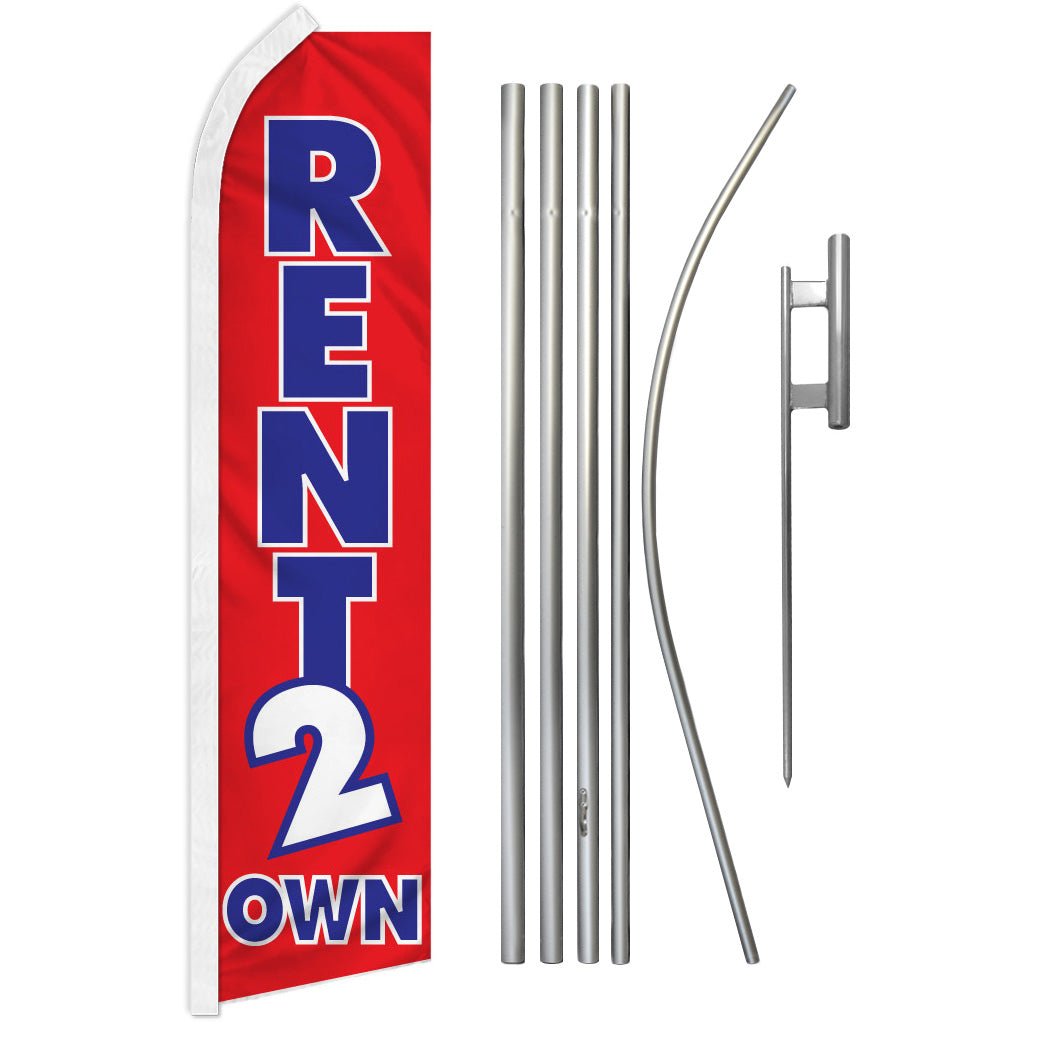 Rent 2 Own Super Flag & Pole Kit - Flags Importer