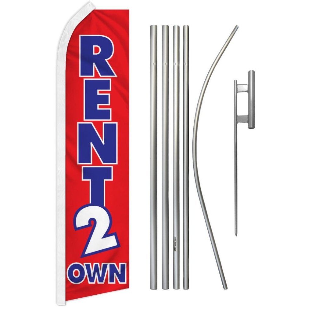 Rent 2 Own Super Flag & Pole Kit - Flags Importer