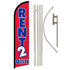 Rent 2 Own Windless Banner Flag & Pole Kit - Flags Importer