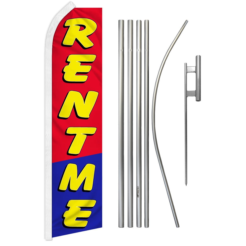 Rent Me Super Flag & Pole Kit - Flags Importer