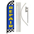 Repair (Blue) Windless Banner Flag & Pole Kit - Flags Importer