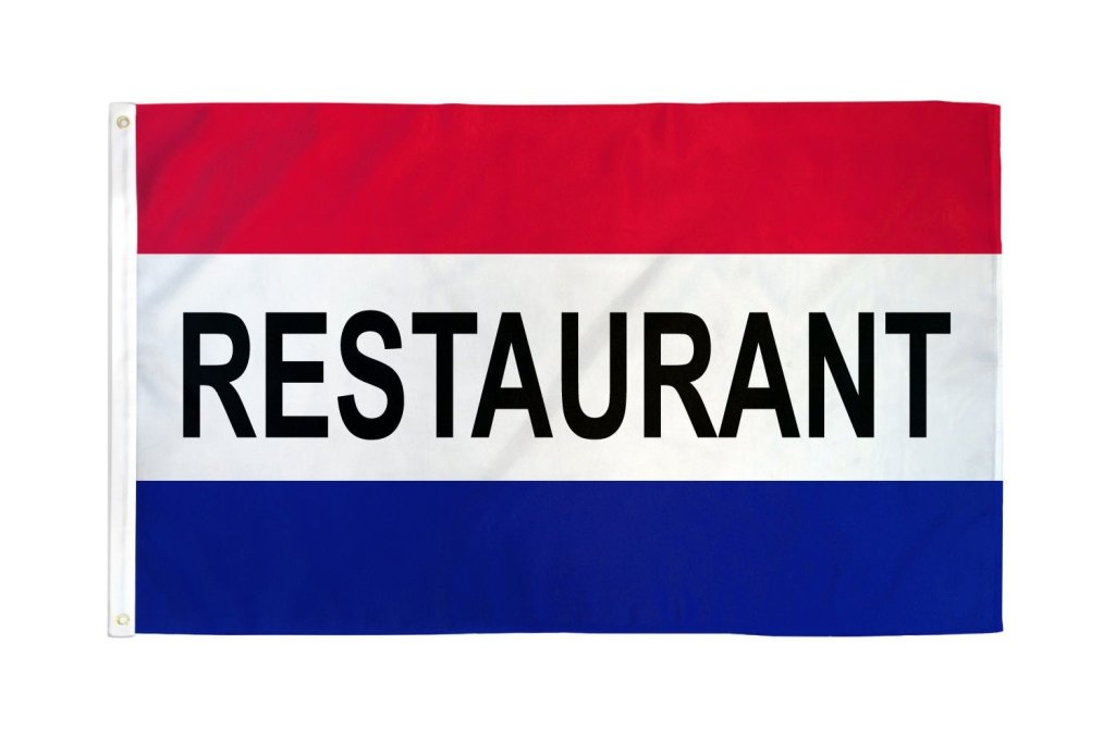 Restaurant Flag 3x5ft Poly - Flags Importer