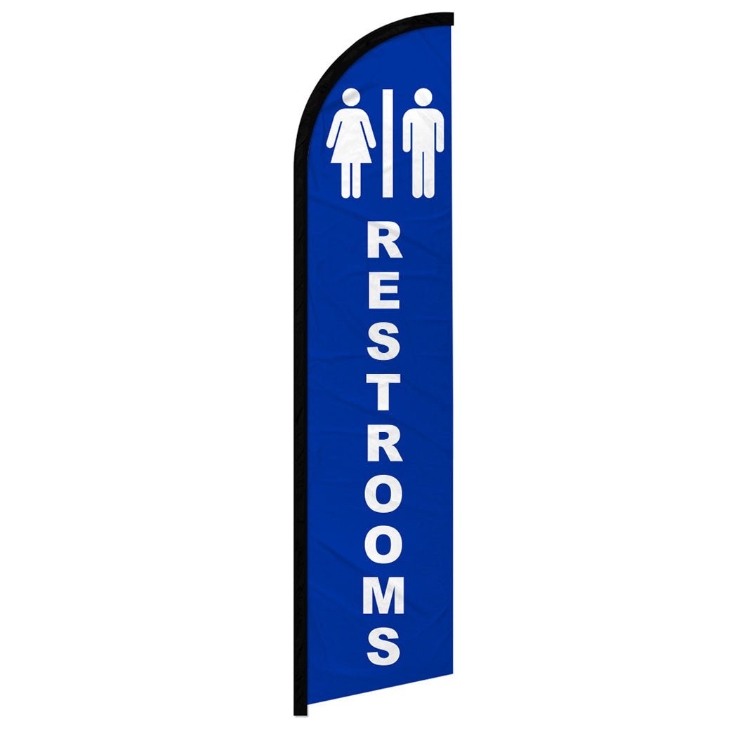 Restrooms Windless Banner Flag - Flags Importer