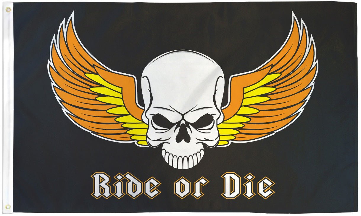 Ride Or Die Flag 3x5ft Poly - Flags Importer