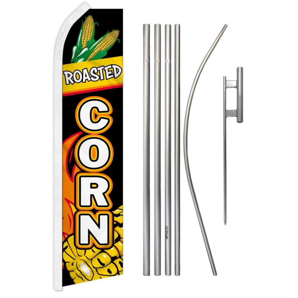 Roasted Corn Super Flag & Pole Kit - Flags Importer