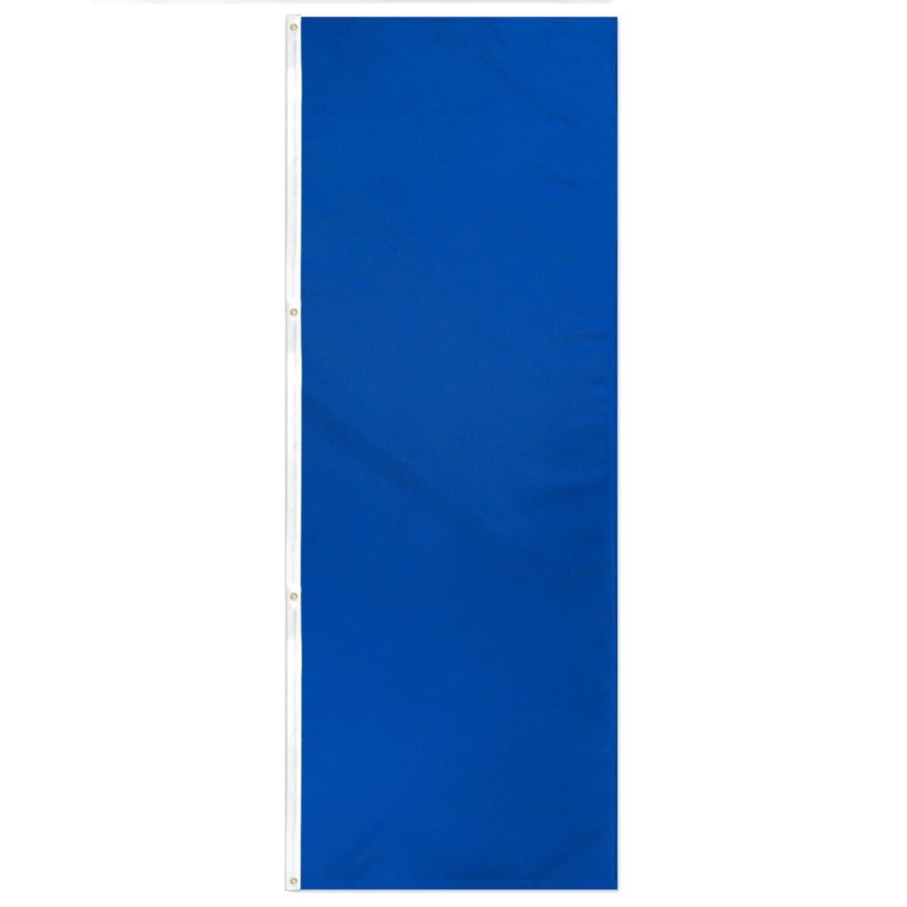 Royal Blue Solid Color 3x8ft Duraflag Banner - Flags Importer