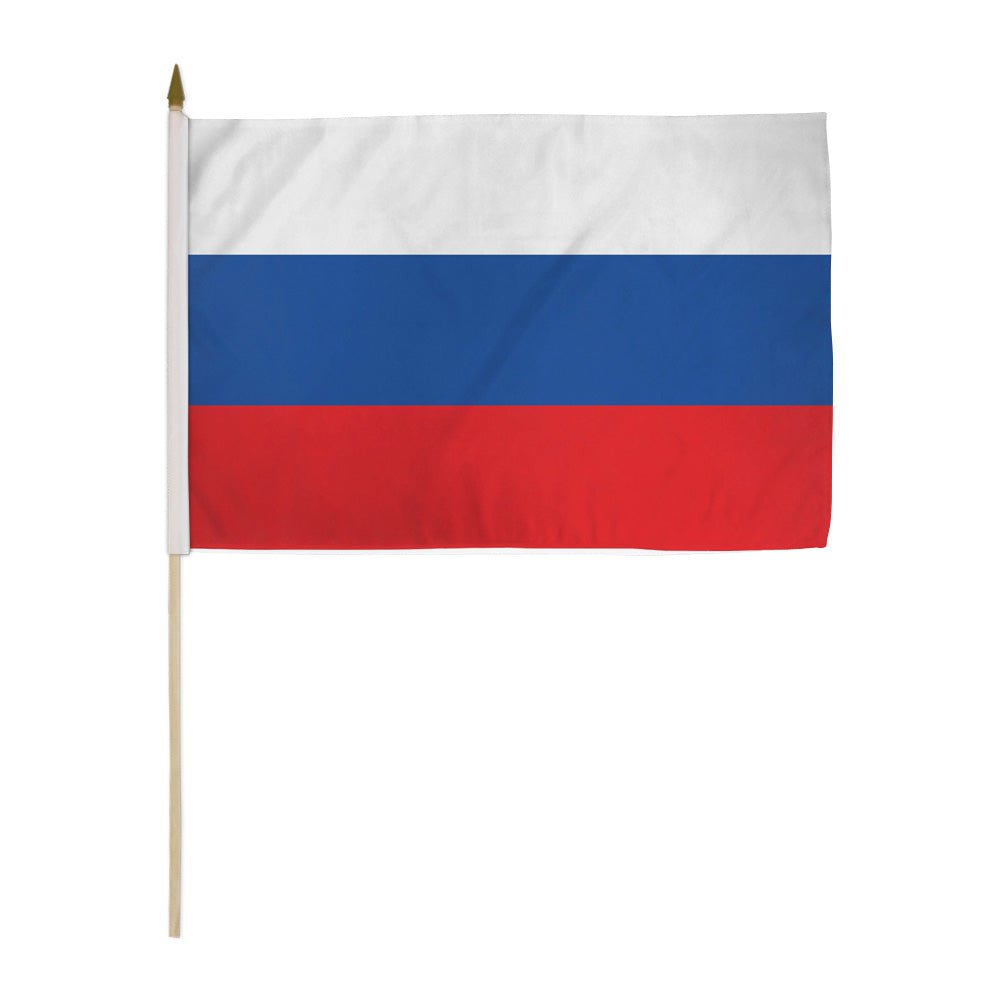 Russia 12x18in Stick Flag - Flags Importer