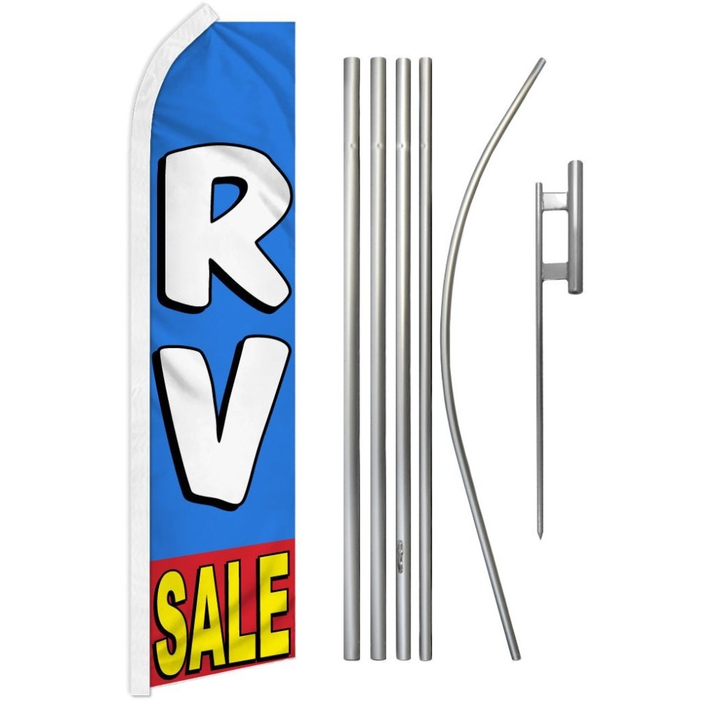 RV Sale Super Flag & Pole Kit - Flags Importer