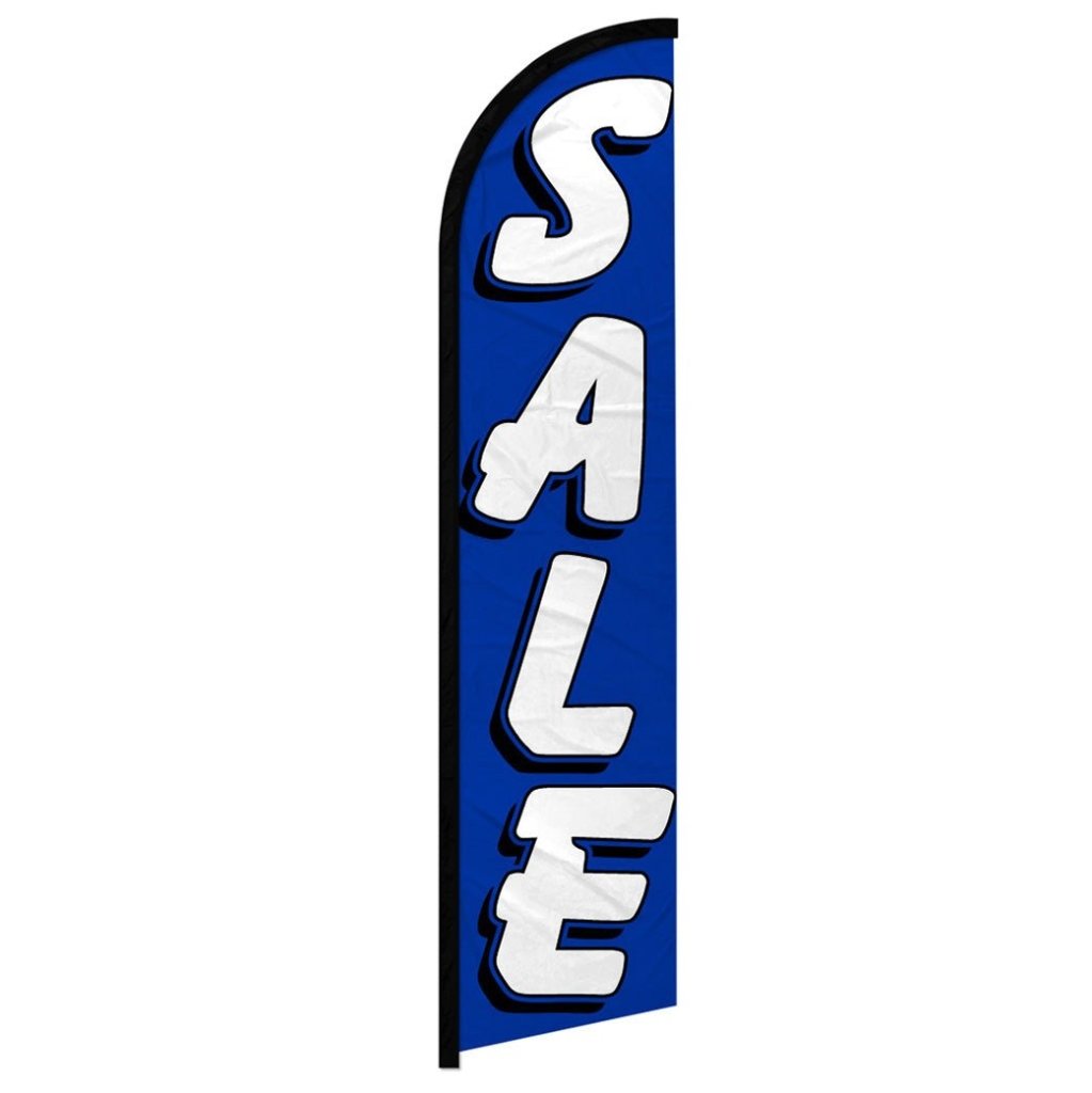 Sale (Blue) Windless Banner Flag - Flags Importer