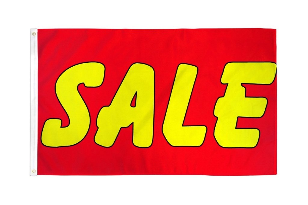 Sale (Red & Yellow) 3x5ft DuraFlag - Flags Importer