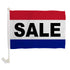 Sale (RWB) Single - Sided Car Flag - Flags Importer