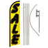 Sale (Yellow) Windless Banner Flag & Pole Kit - Flags Importer