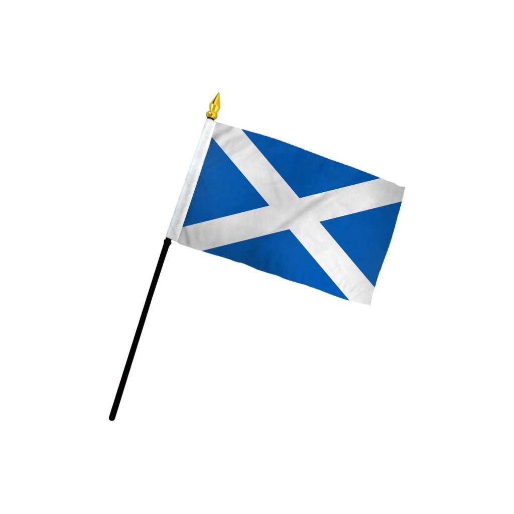 Scotland 4x6in Stick Flag - Flags Importer