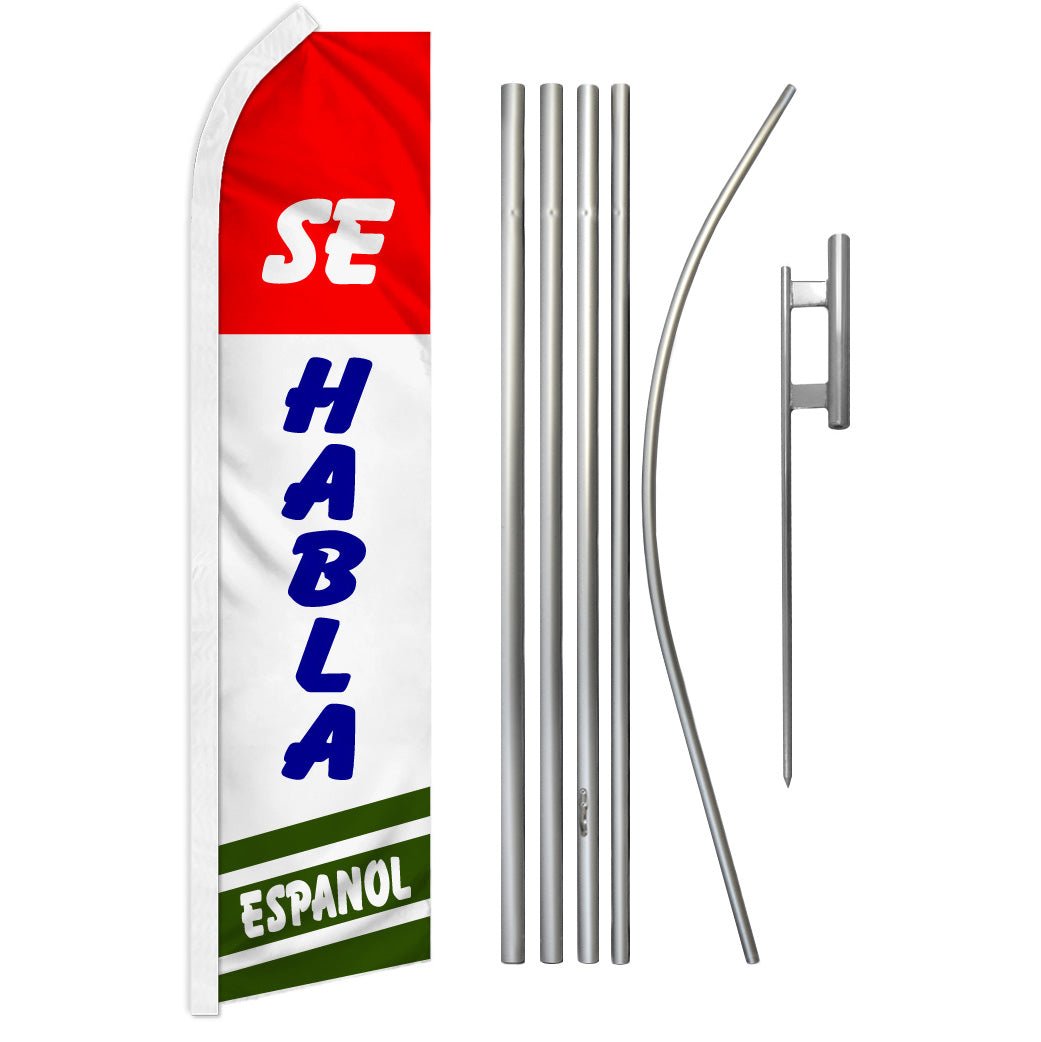 Se Habla Espanol #3 Super Flag & Pole Kit - Flags Importer