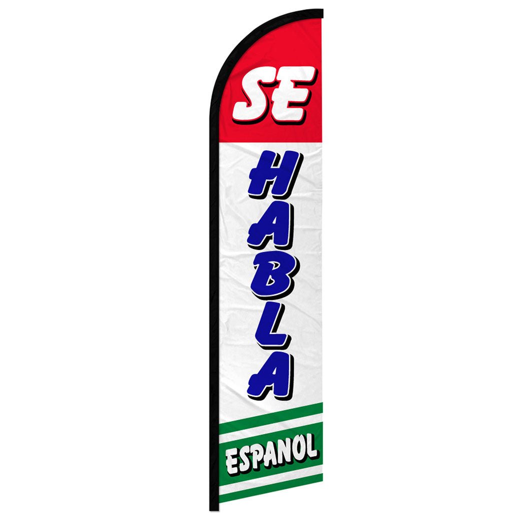 Se Habla Espanol #3 Windless Banner Flag - Flags Importer